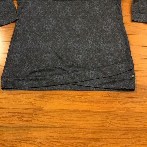 Ideology Size 3X long sleeve pullover black & blue lightweight top - Picture 8 of 11